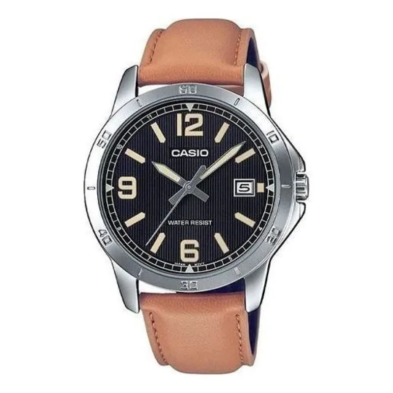 CASIO Analog 'Caramel brown' MTP-V004L-1B2 sold by KicksCrew