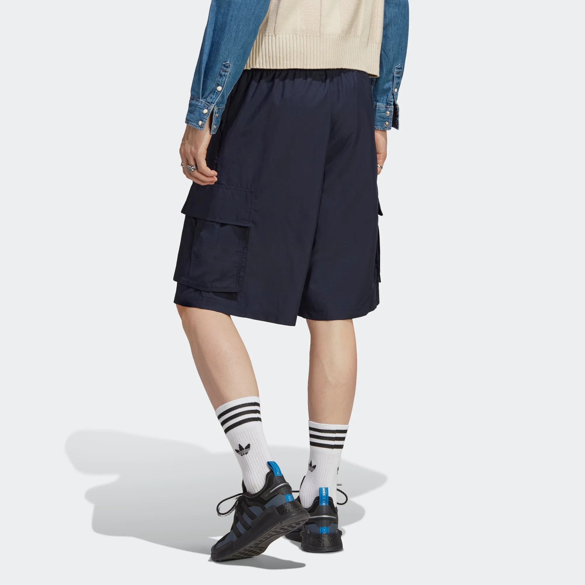 adidas RIFTA City Boy Cargo Shorts 'Black' IB8738 sold by KicksCrew product image thumbnail 4