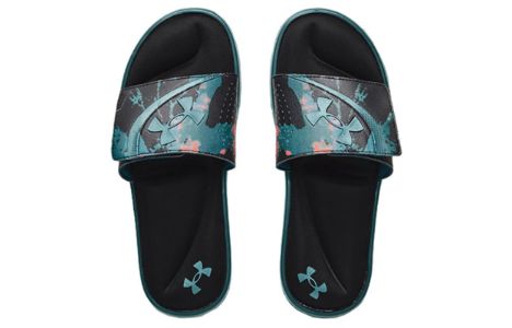Under Armour Ignite 6 Graphic Strap Slide 'Color Splash - Tourmaline Teal' 3024450-009 sold by KicksCrew