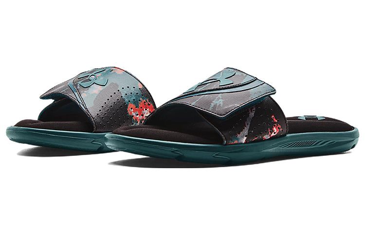 Under Armour Ignite 6 Graphic Strap Slide 'Color Splash - Tourmaline Teal' 3024450-009 sold by KicksCrew product image thumbnail 4