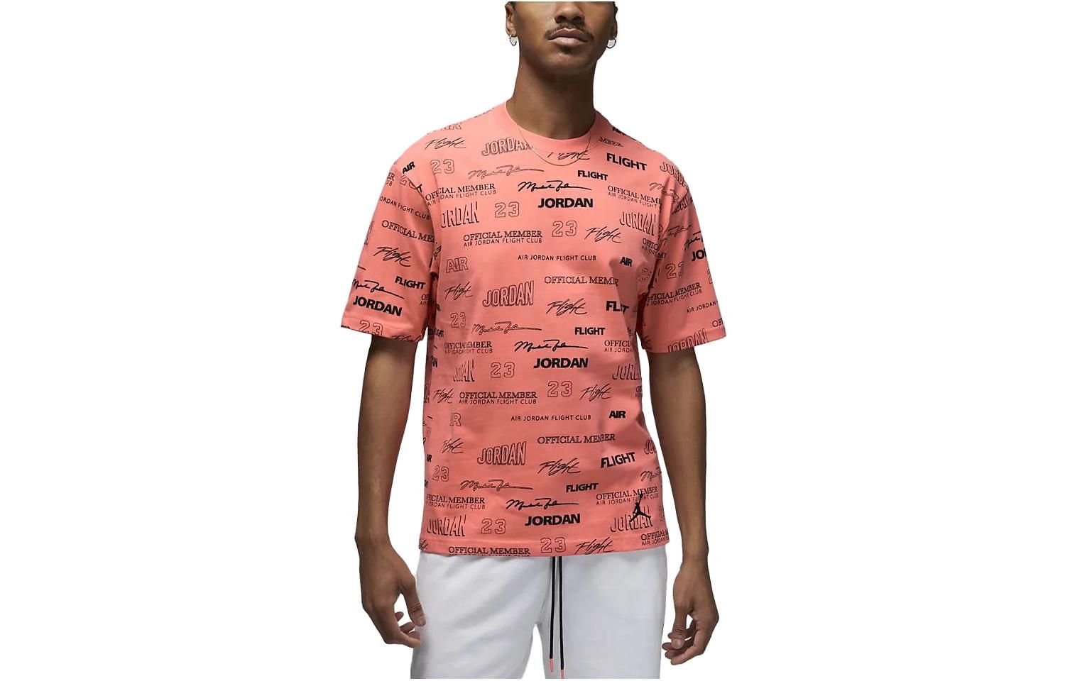 Air Jordan Flight MVP Statement AOP T-Shirt 'Pink Black' DX9573-814 sold by KicksCrew product image thumbnail 2