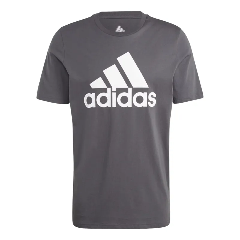 adidas Essentials Single Jersey Big Logo T-shirt Asia Sizing 'Grey' IQ4742 sold by KicksCrew