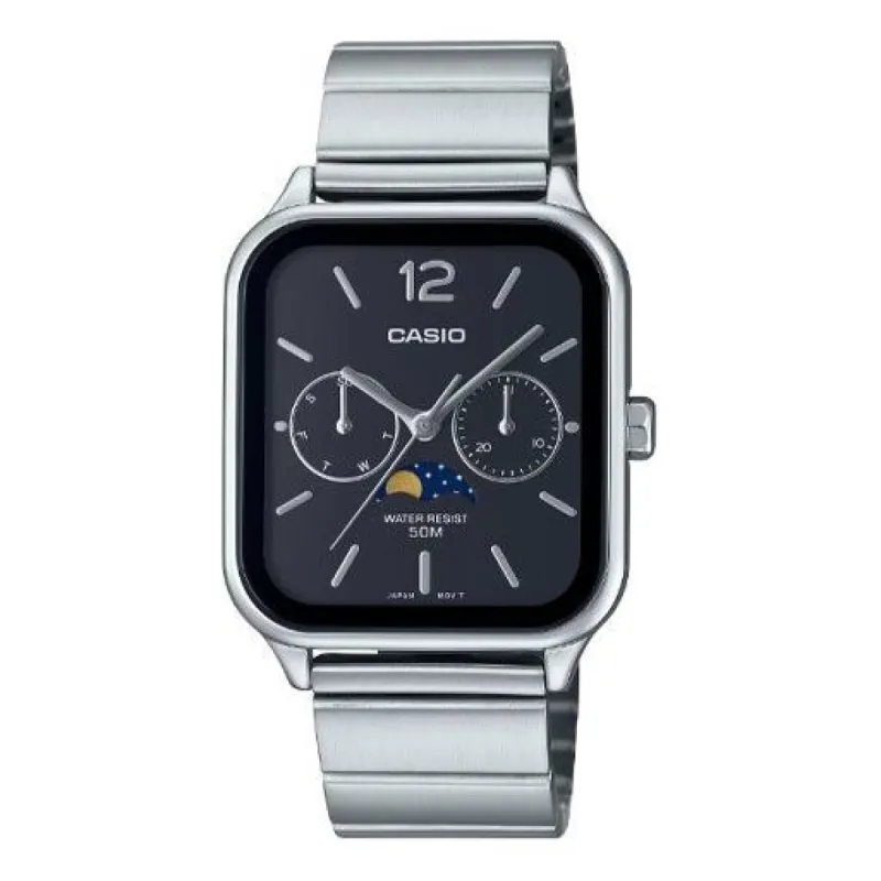 CASIO Analog 'Silver Black' MTP-M305D-1AV sold by KicksCrew