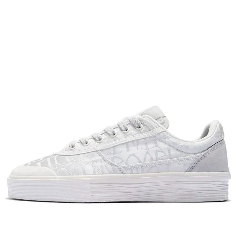 (WMNS) Li-Ning Wave Pro Low 50/50 'White Grey' AECS040-2 sold by KicksCrew