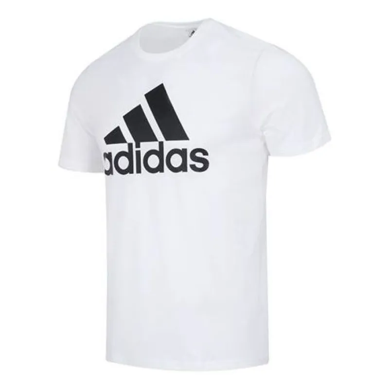 adidas Essentials Single Jersey Big Logo Tee 'White' IC9349 sold by KicksCrew