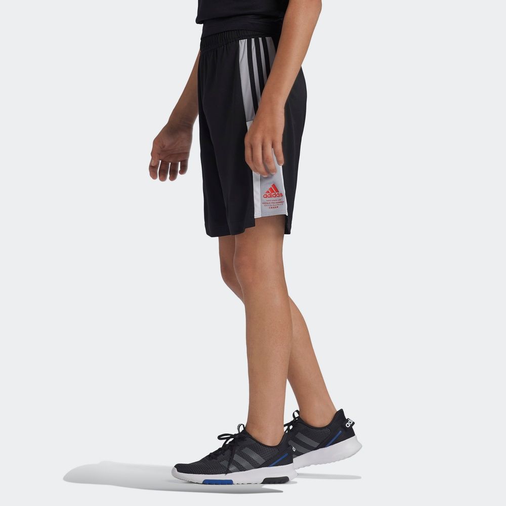(GS) adidas Bold Aeroready Shorts 'Black Glory Grey' GE0556 sold by KicksCrew product image thumbnail 4