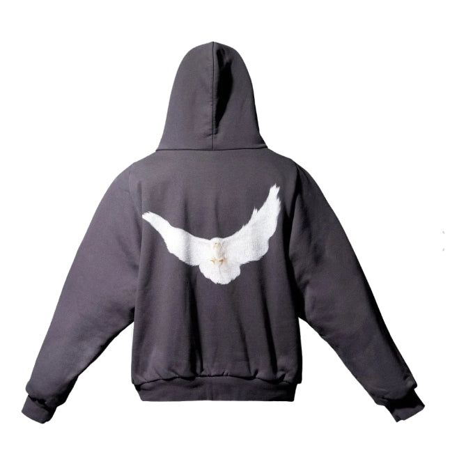 Yeezy Gap Engineered By Balenciaga SS22 Dove Shrunken Hoodie 'Black' 469177-02 sold by KicksCrew product image thumbnail 2