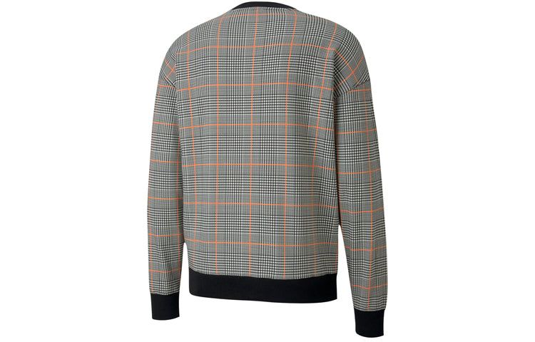 Puma Rechack Pack Crew Sweatshirt 'Grey Black White Orange' 597897-01 sold by KicksCrew product image thumbnail 2