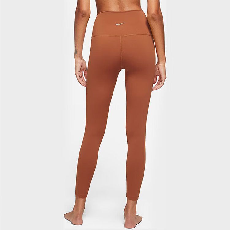 (WMNS) Nike Logo high-waisted nine-point inner pants 'bronze' DM7024-246 sold by KicksCrew product image thumbnail 2