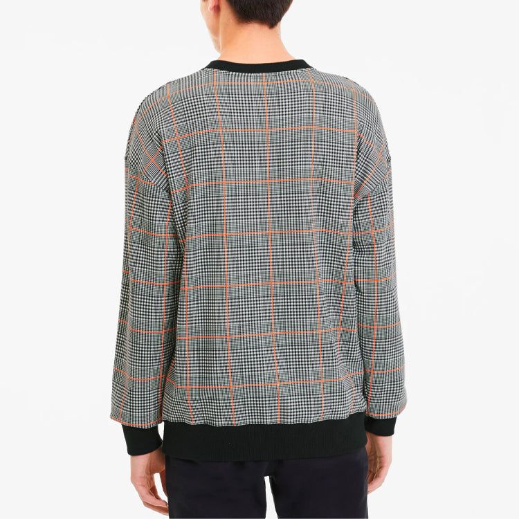 Puma Rechack Pack Crew Sweatshirt 'Grey Black White Orange' 597897-01 sold by KicksCrew product image thumbnail 5
