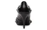 (WMNS) Balenciaga Cagole 90mm Pumps 'Black Arena Lambskin' 714252WAD4E1081 sold by KicksCrew