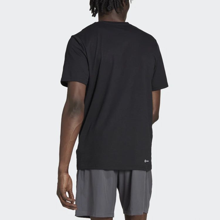 adidas Train Essentials Feelready Training Tee 'Black White' IC7438 sold by KicksCrew product image thumbnail 3