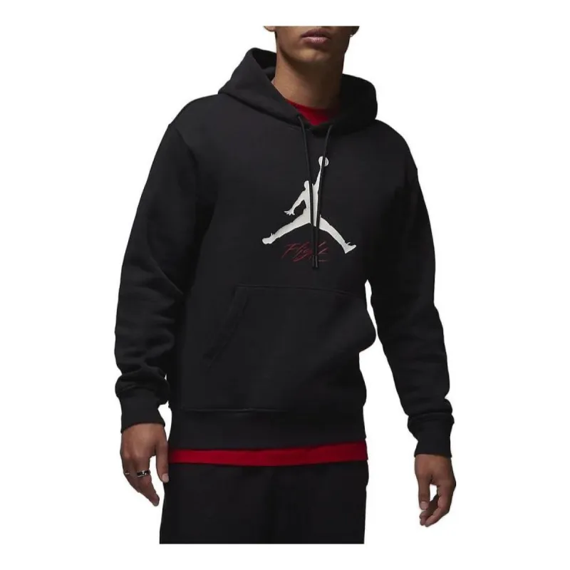 Air Jordan Essentials Fleece Hoodie 'Black white' FD7546-010 sold by KicksCrew