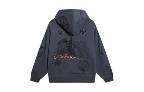 Li-Ning Counterflow Graphic Sweatshirt 'Storm Grey' AWDSH33-3 sold by KicksCrew