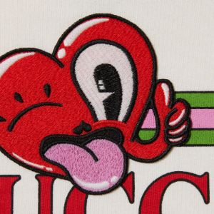 (WMNS) Gucci Cotton Jersey Sweatshirt With Patch 'Off White' 768122-XJGHG-9088 sold by KicksCrew