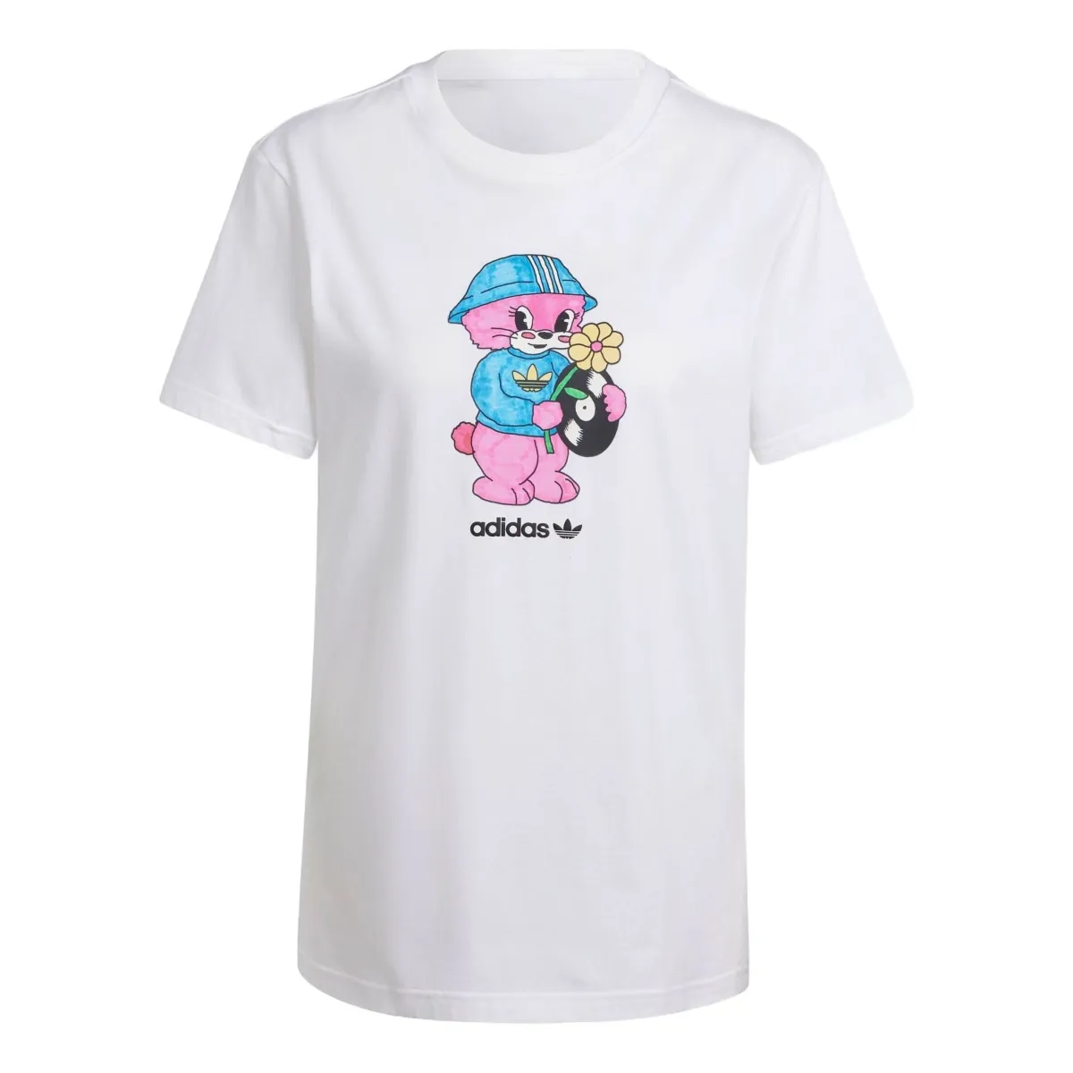 WMNS) adidas Adidorable Graphic T-shirt Asia Sizing 'White