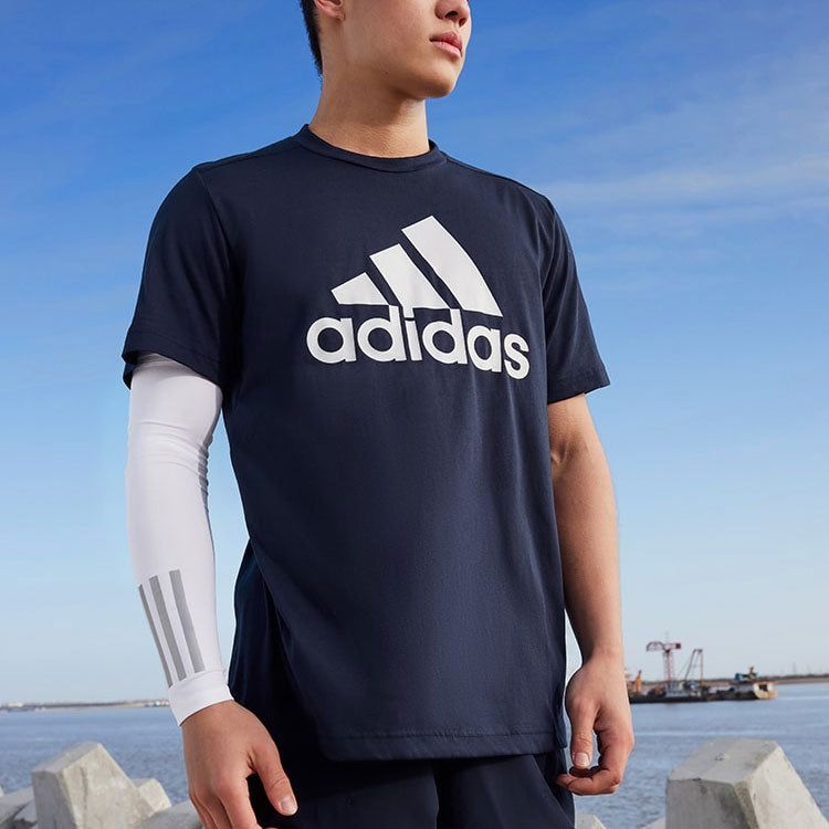 adidas AEROREADY Designed 2 Move Feelready Sport Logo T-Shirt 'Legend Ink' H30255 sold by KicksCrew product image thumbnail 5