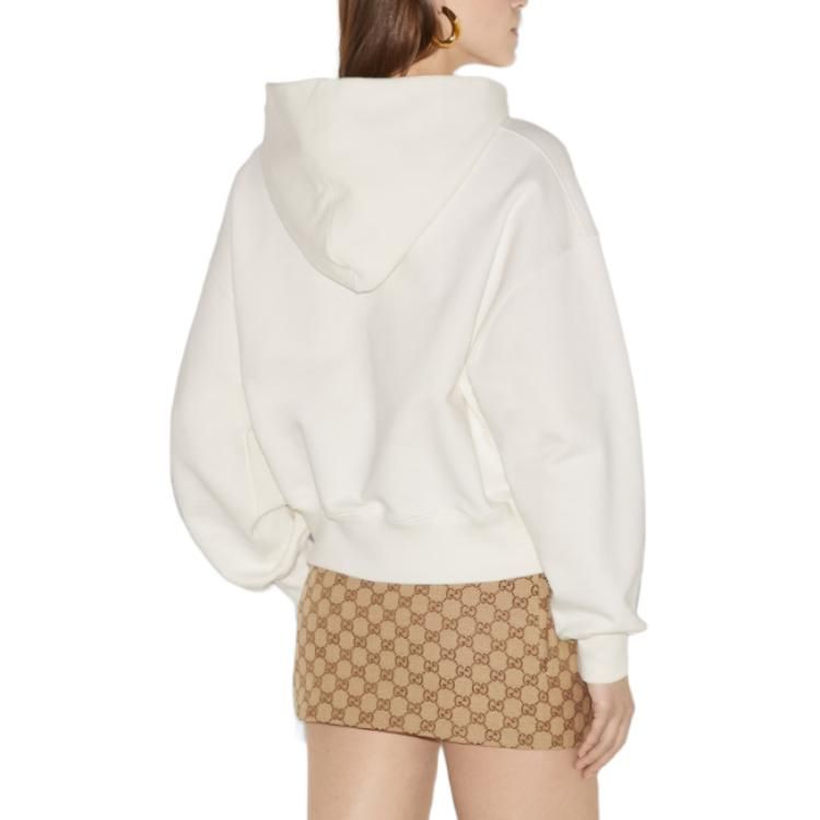 (WMNS) Gucci Cotton Jersey Sweatshirt With Patch 'Off White' 768122-XJGHG-9088 sold by KicksCrew product image thumbnail 3