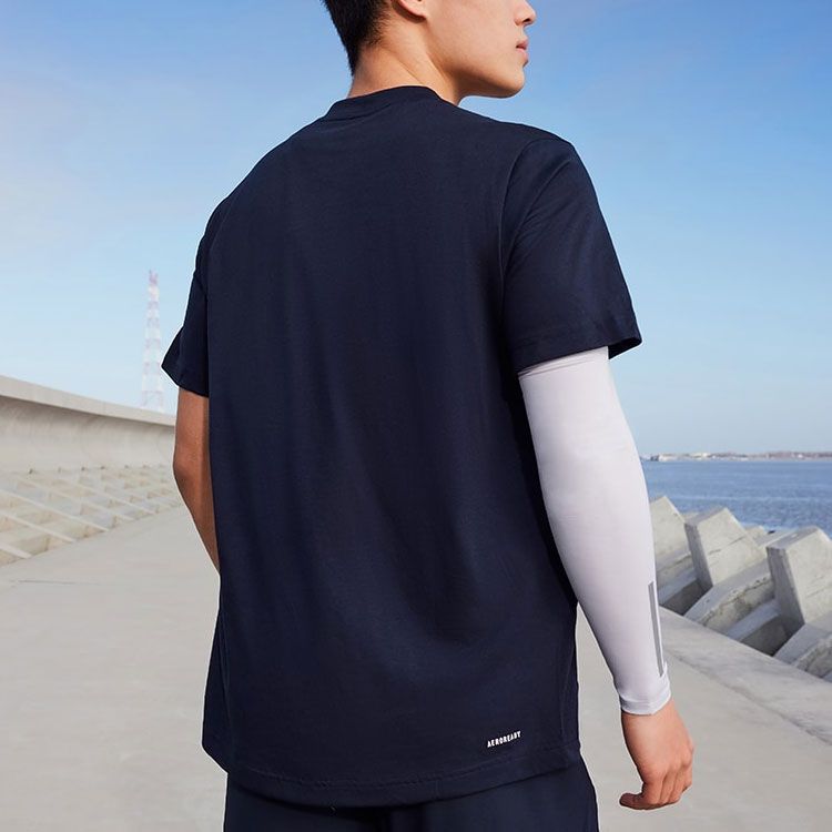 adidas AEROREADY Designed 2 Move Feelready Sport Logo T-Shirt 'Legend Ink' H30255 sold by KicksCrew product image thumbnail 6