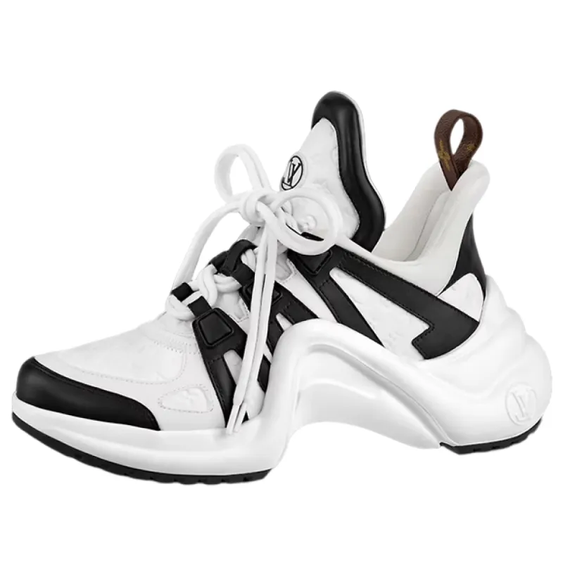 (WMNS) LOUIS VUITTON LV Archlight Sneakers 'White Black' 1ABP66 sold by KicksCrew