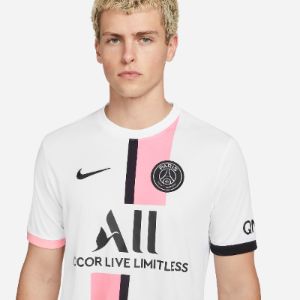 Nike Paris Saint Germain 21 Away Jersey 'White Pink' CV7902-101 sold by KicksCrew