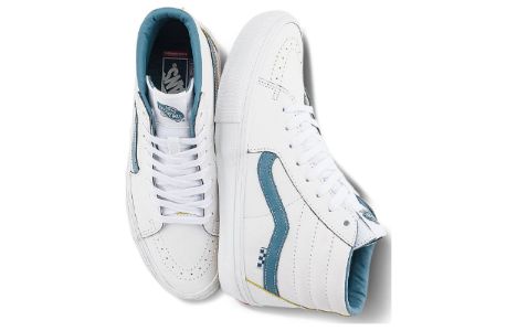 Vans SK8-Hi Shoes 'White Blue' VN0A5FCCZ5D sold by KicksCrew