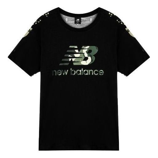 New Balance Essential Camo Tee 'Black Green' AMT11509-BM sold by KicksCrew