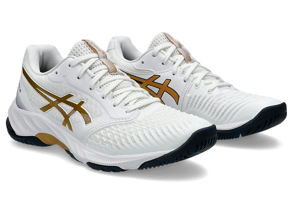 (WMNS) ASICS Netburner Ballistic FF 3 'White Pure Gold' 1052A069-110 sold by KicksCrew product image thumbnail 3