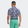 adidas Play Green Graphic Golf Polo Shirt 'Blue White' HS9055 sold by KicksCrew