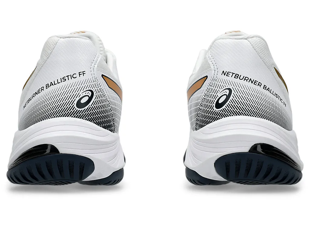 (WMNS) ASICS Netburner Ballistic FF 3 'White Pure Gold' 1052A069-110 sold by KicksCrew product image thumbnail 5