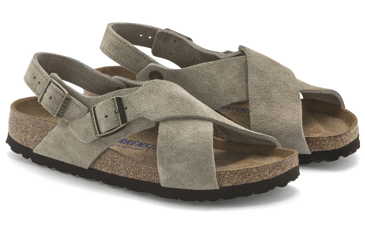 Birkenstock Tulum Suede Leather Narrow Fit Sandals 'Taupe' 1024110 sold by KicksCrew product image thumbnail 3