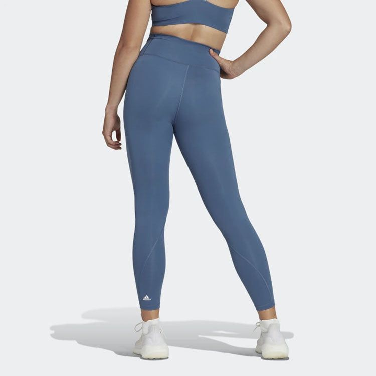(WMNS) Adidas Optime Training 7/8 Leggings 'Blue' HM1177 sold by KicksCrew product image thumbnail 3