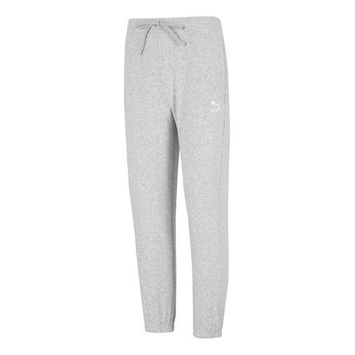Puma Classics Small Logo Sweatpants 'Grey' 537850-04 sold by KicksCrew