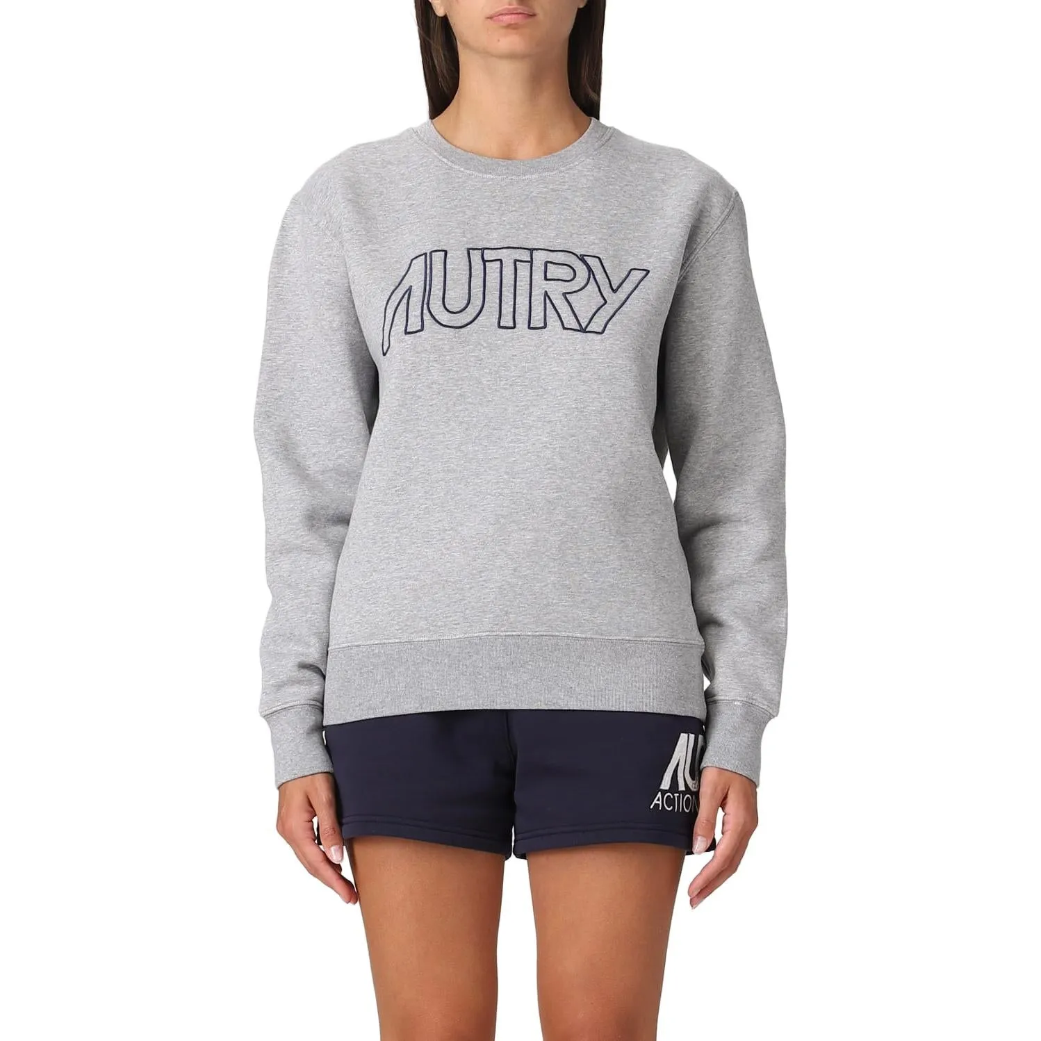 (WMNS) AUTRY Logo Sweater 'Grey' SWIW408M-E57260 sold by KicksCrew product image thumbnail 4