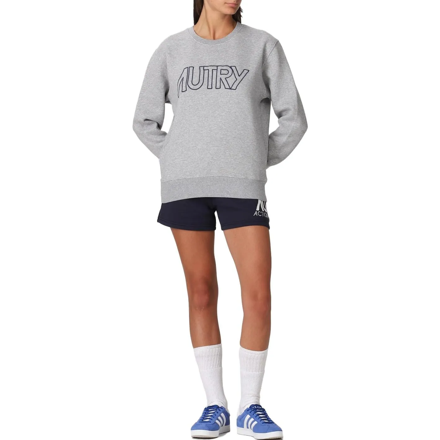 (WMNS) AUTRY Logo Sweater 'Grey' SWIW408M-E57260 sold by KicksCrew product image thumbnail 3