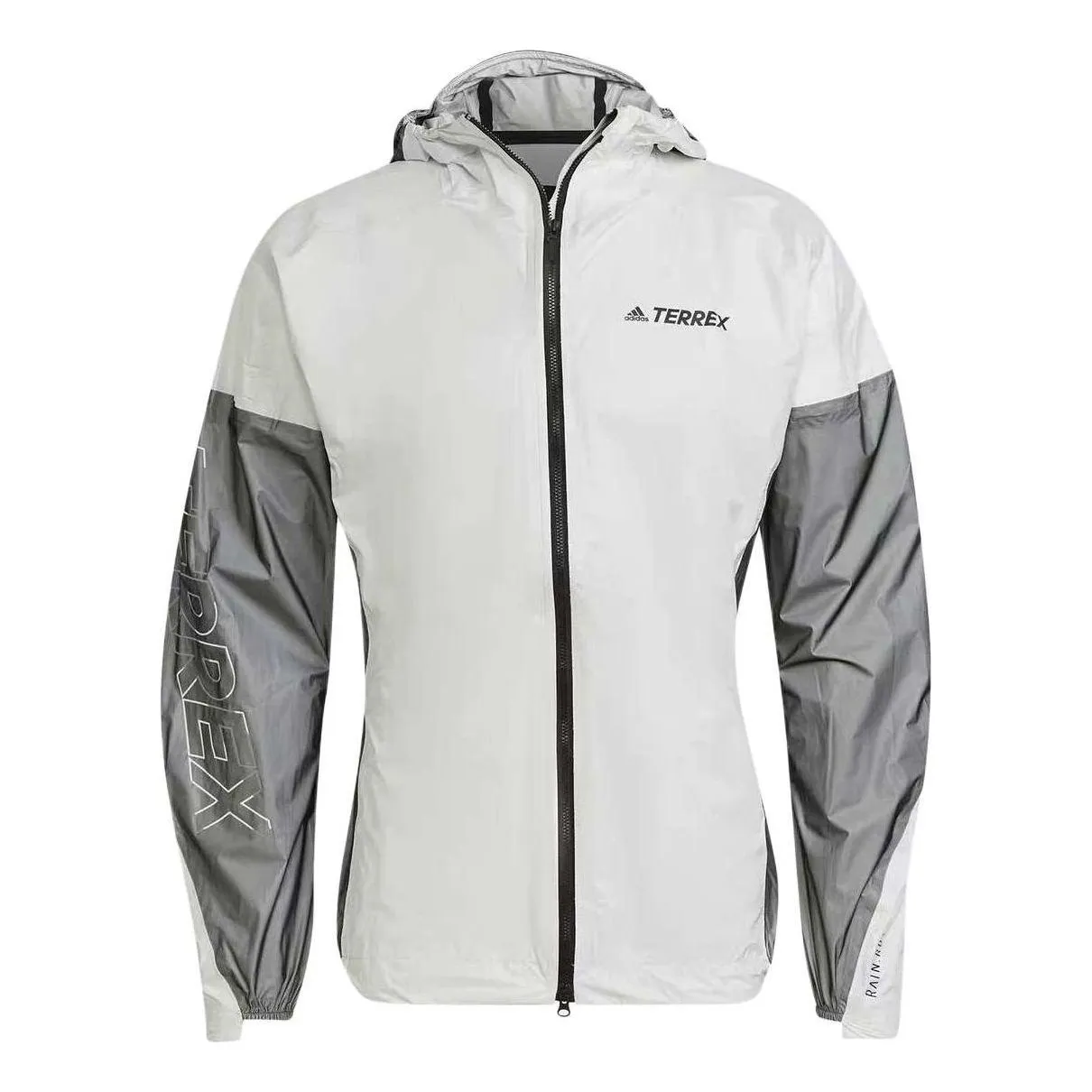 adidas Terrex Agravic Pro Trail Running Rain Jacket 'White Black' H44115 sold by KicksCrew