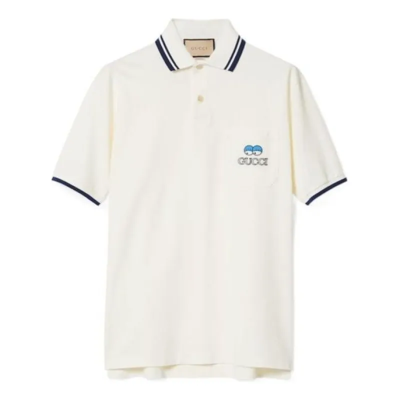 Gucci Cotton Piquet Polo T-Shirt With Embroidery 'Off white' 782696-XJGH3-9733 sold by KicksCrew