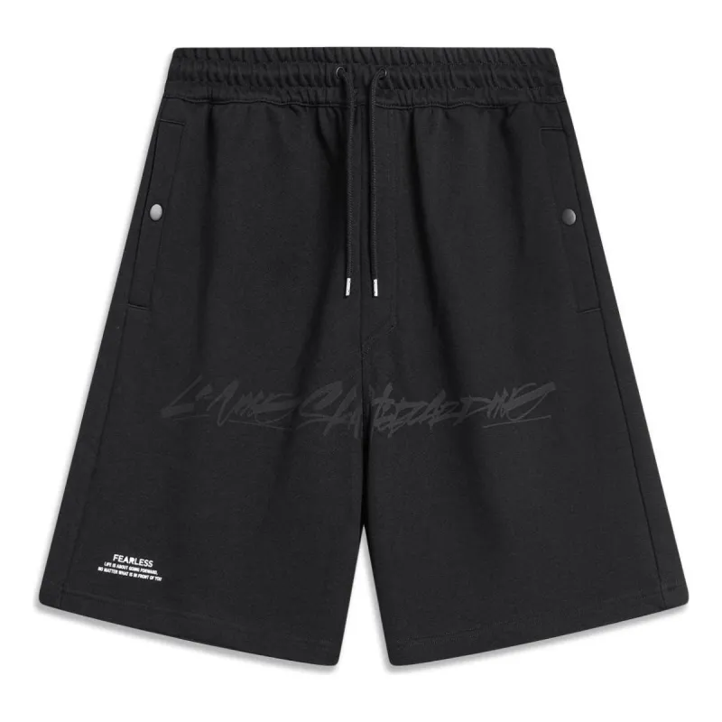 Li-Ning x OG_SLICK Graphic Skateboarding Shorts 'Black' AKST459-1 sold by KicksCrew