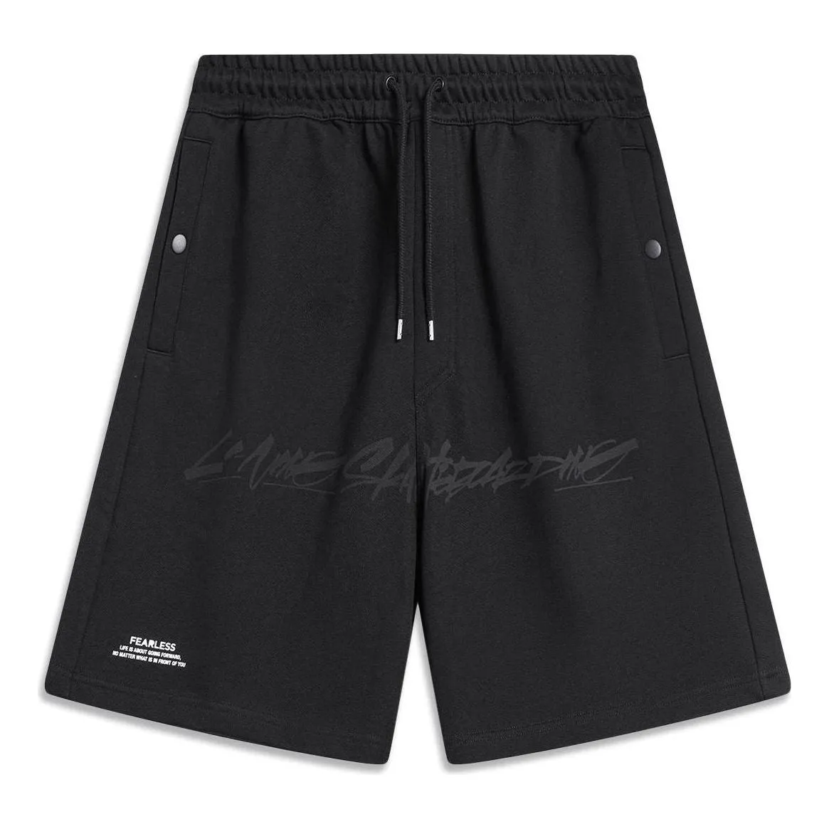 Li-Ning x OG_SLICK Graphic Skateboarding Shorts 'Black' AKST459-1 sold by KicksCrew