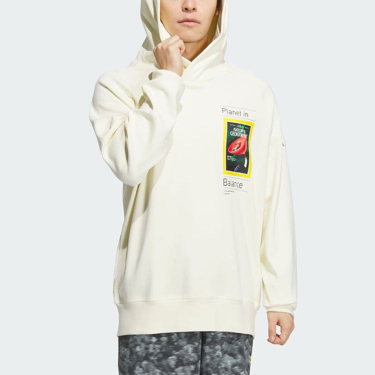 adidas x National Geographic DWR Graphic Hoodie 'Beige' IS9523 sold by KicksCrew product image thumbnail 3