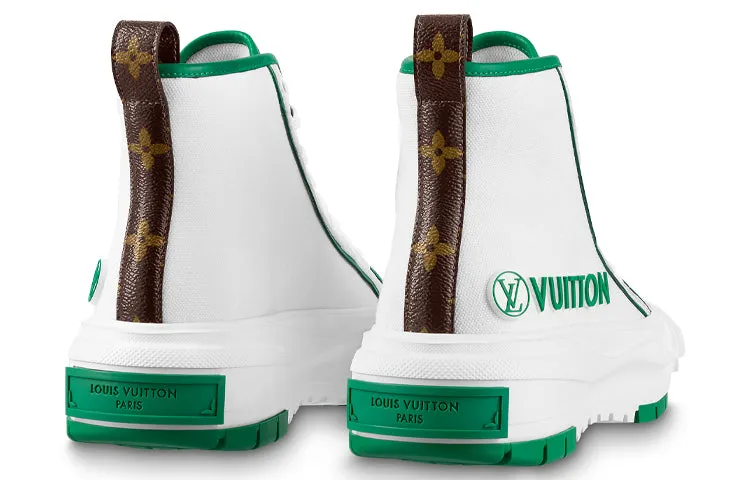(WMNS) LOUIS VUITTON Squad Ankle Sneakers 'White Green' 1AADAP sold by KicksCrew product image thumbnail 3