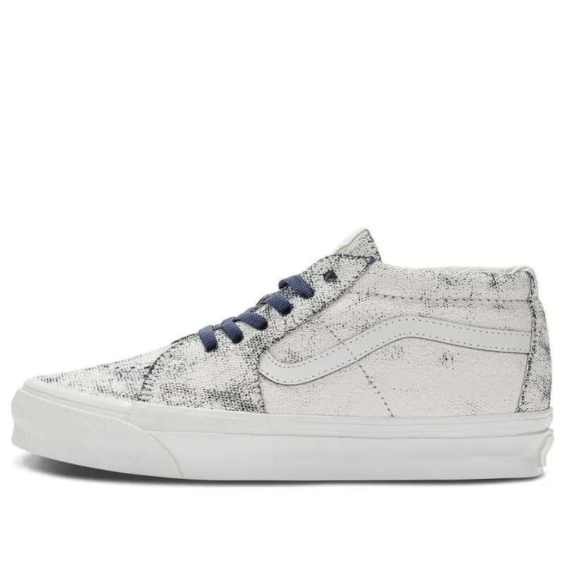 Vans OG Sk8-Mid LX 'Distress White Navy' VN0A4BVCWTM sold by KicksCrew