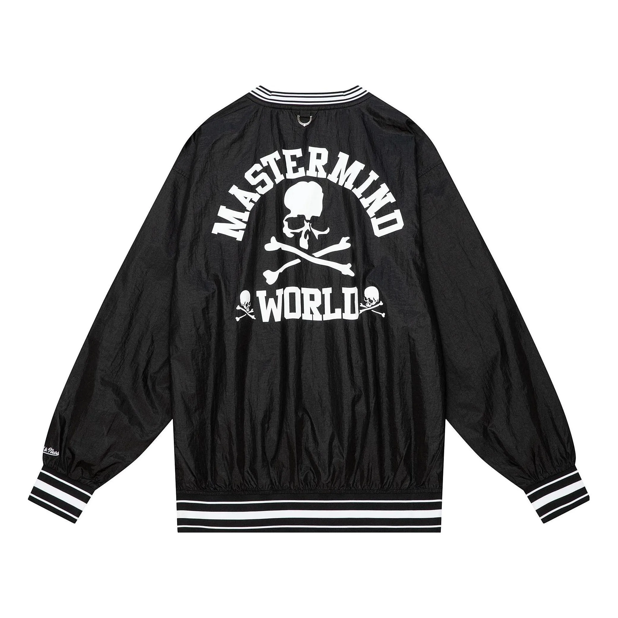 Mitchell & Ness x Mastermind Nylon Pullover Sweatshirt 'Black' TVNC5243-CLBYYPPPBLCK sold by KicksCrew product image thumbnail 2