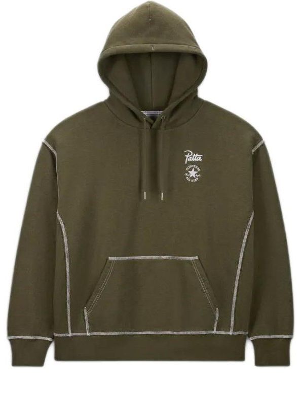 Converse x Patta Gold Standard Hoodie 'Utility Green Heather' 10026928-316 sold by KicksCrew