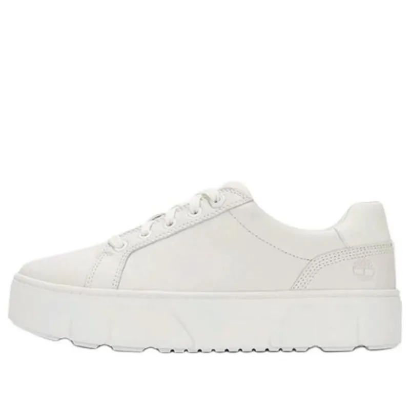 (WMNS) Timberland Low Lace Up Sneakers 'White Full Grain' A61FGW sold by KicksCrew