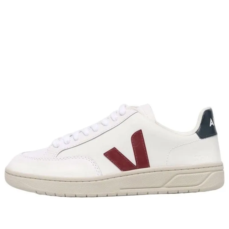 Veja V-12 Leather 'White Marsala Nautico' XD0201955A sold by KicksCrew