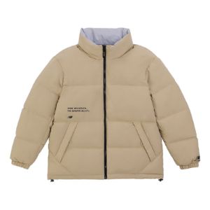 New Balance Logo Warm Down Jacket 'Grey Khaki' 5PC44273-BEI sold by KicksCrew