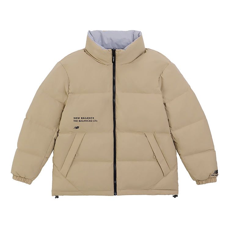 New Balance Logo Warm Down Jacket 'Grey Khaki' 5PC44273-BEI sold by KicksCrew product image thumbnail 3