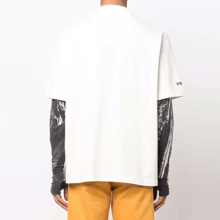 HERON PRESTON SS22 CTNMB Turtleneck T-shirt 'White Black' HMAA021C99JER001-0110 sold by KicksCrew product image thumbnail 2