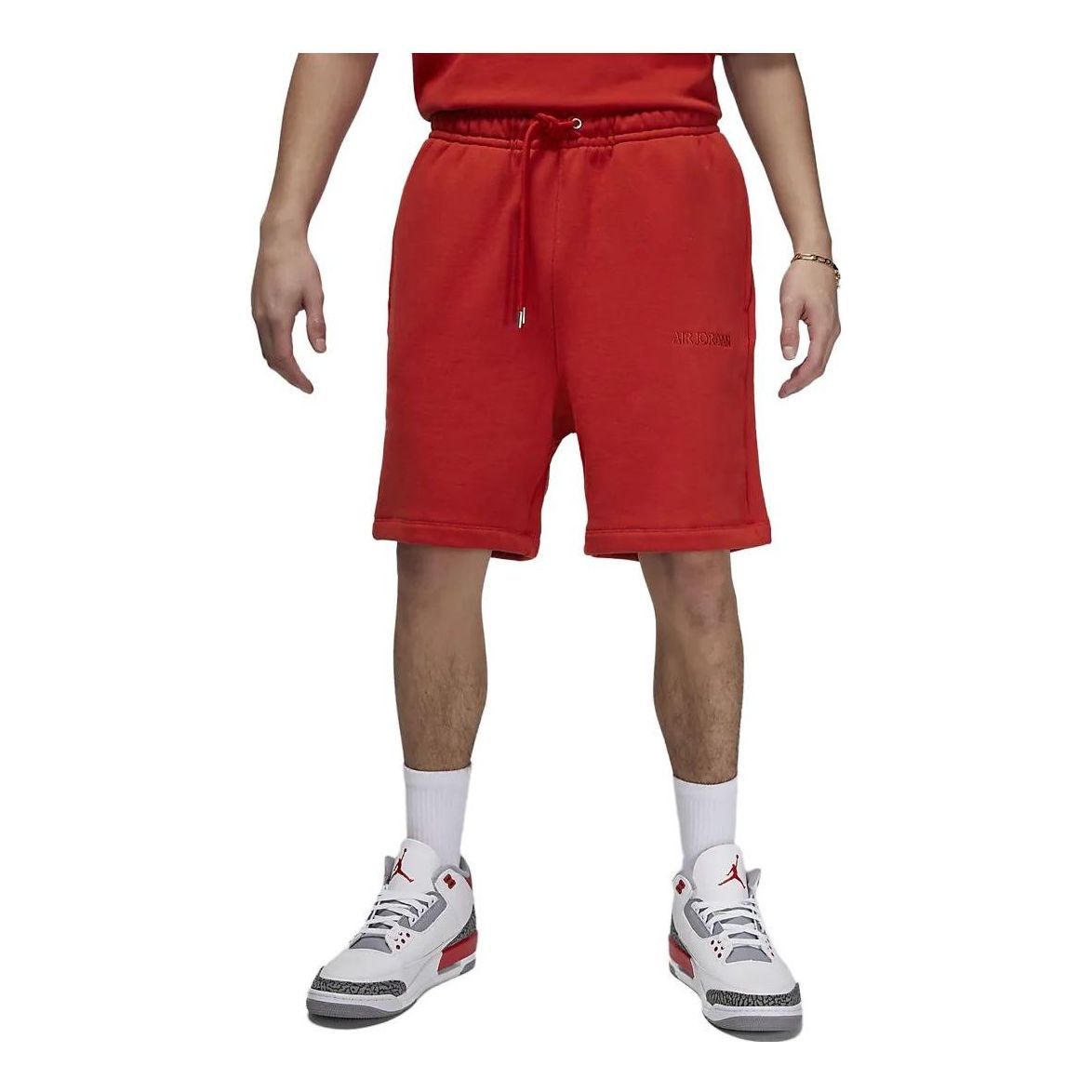Air Jordan Wordmark Fleece Shorts 'Mystic Red' FJ0700-622 sold by KicksCrew